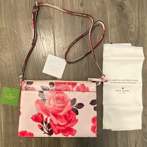 ๐น NEW Kate Spade Cameron Street Roses Clarise Floral Designer Crossbody Bag